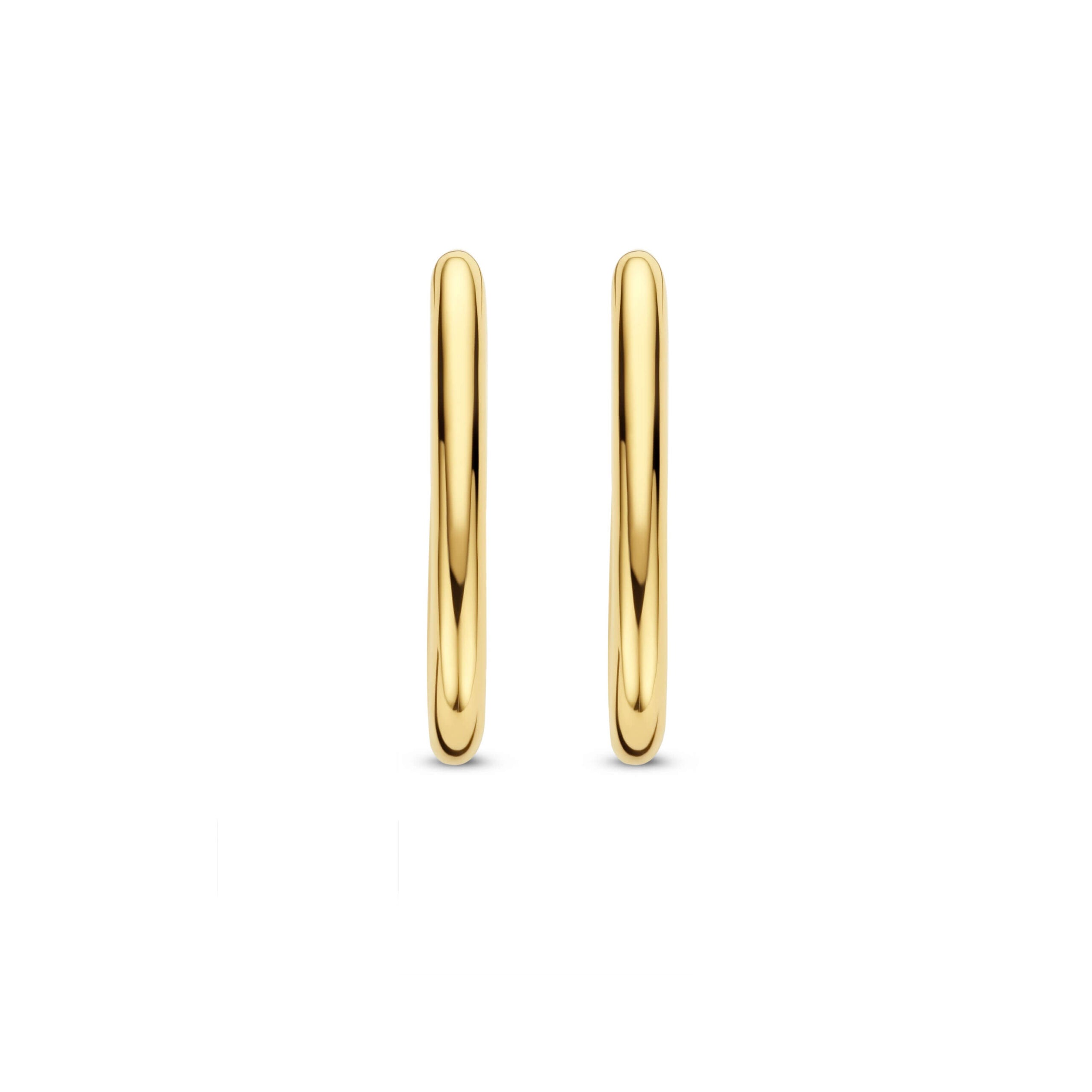 Aretes de plata bañada en oro amarillo