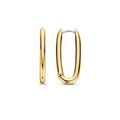 Aretes de plata bañada en oro amarillo