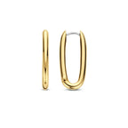 Aretes de plata bañada en oro amarillo