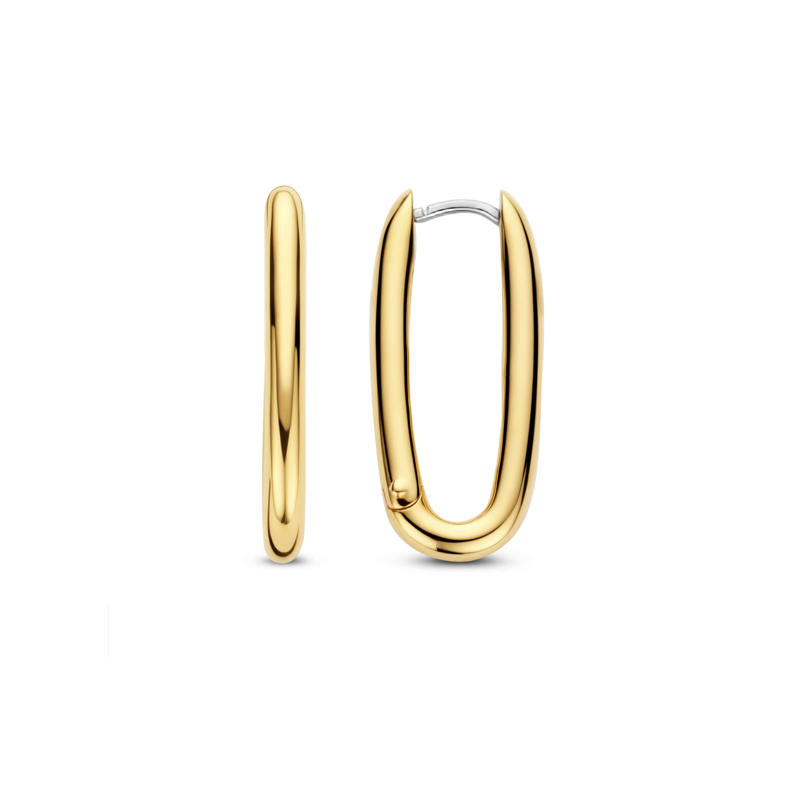 Aretes de plata bañada en oro amarillo
