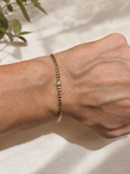 Brazalete de 14K oro amarillo solitario