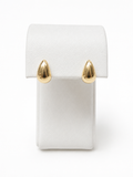 Aretes de aro de 14K oro amarillo gota