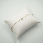 Brazalete de 14K oro amarillo perla