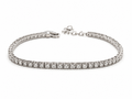 Brazalete tennis de 14K oro blanco