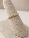 Anillo de 14K oro amarillo rectángulo