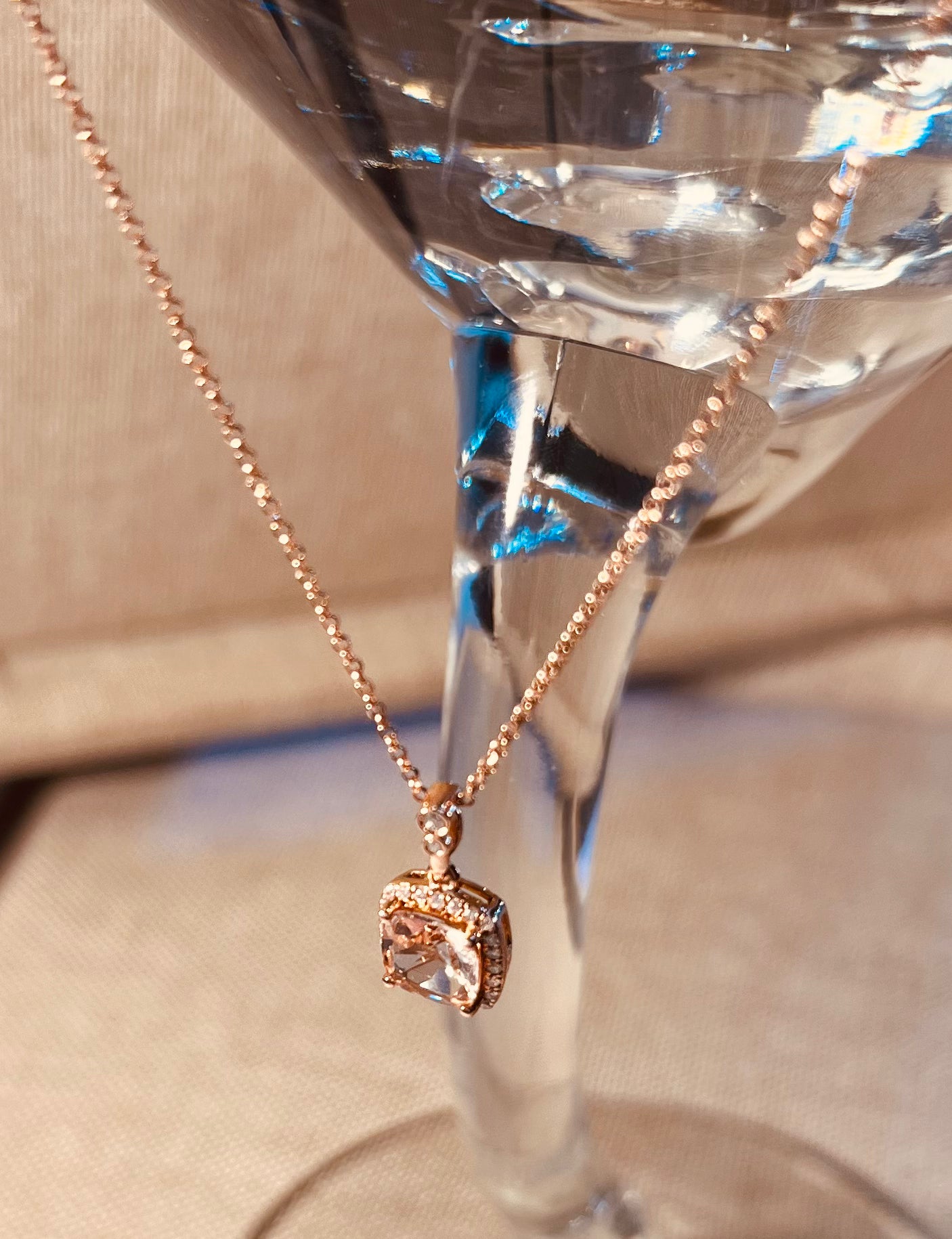 Gargantilla de 14K oro rosa