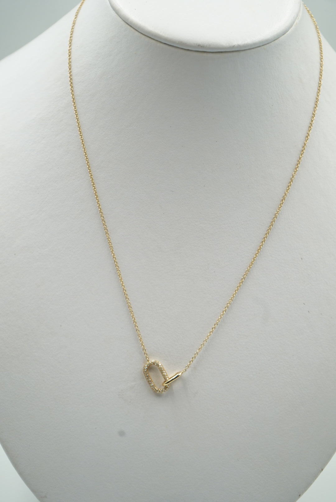 Gargantilla de 14K oro amarillo Clip
