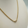 Gargantilla de 14K oro amarillo Miami Cuban Chain