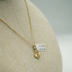 Dije Trebol de 14K oro amarillo
