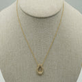 Gargantilla de 14K oro amarillo gota
