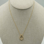 Gargantilla de 14K oro amarillo gota