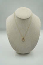 Gargantilla de 14K oro amarillo gota