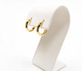 Arracadas de 14K oro amarillo baby knife