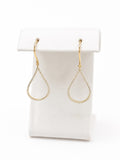 Aretes de 18K oro amarillo gota